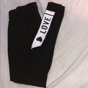 Black Leggings (LOVE written down the sides)